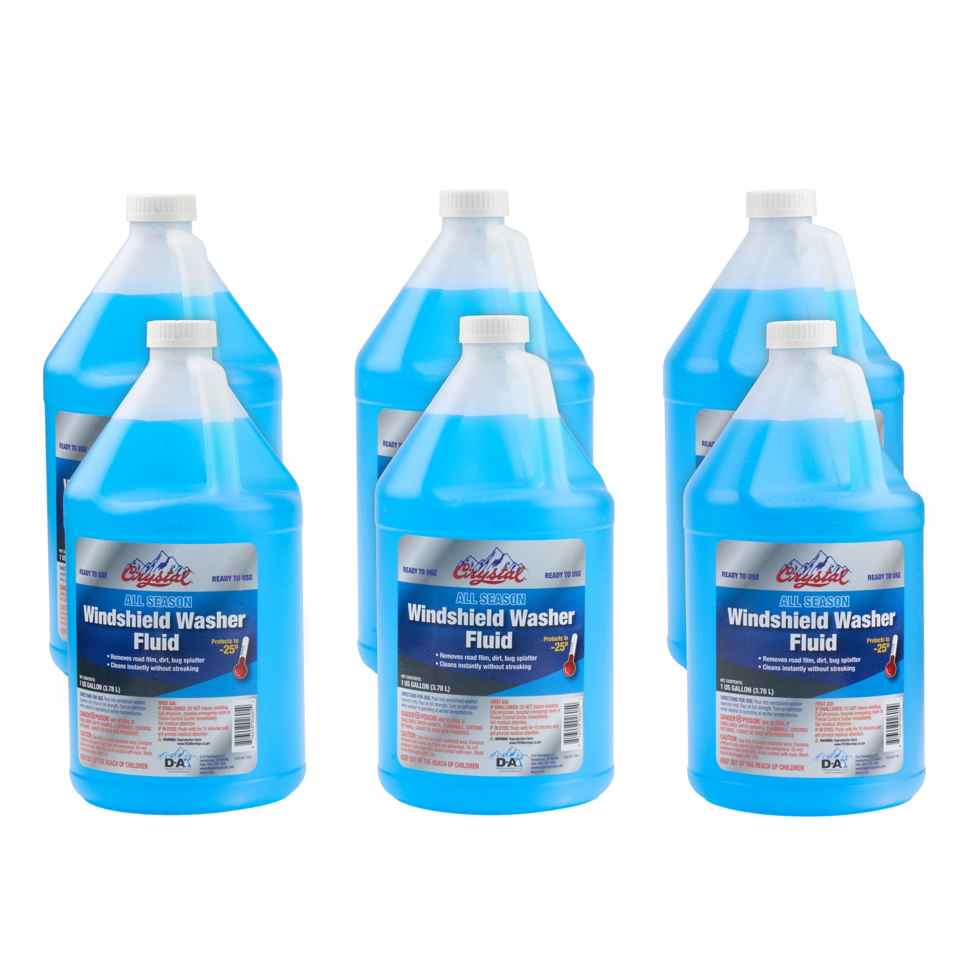 Windshield Washer Fluid -25F Case 6 x 1 Gallon