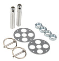 LW Alum Hood Pin Kit 1/2in Silver