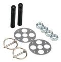 LW Alum Hood Pin Kit 1/2in Black