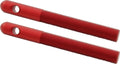 Aluminum Hood Pins 3/8in Red 2pk