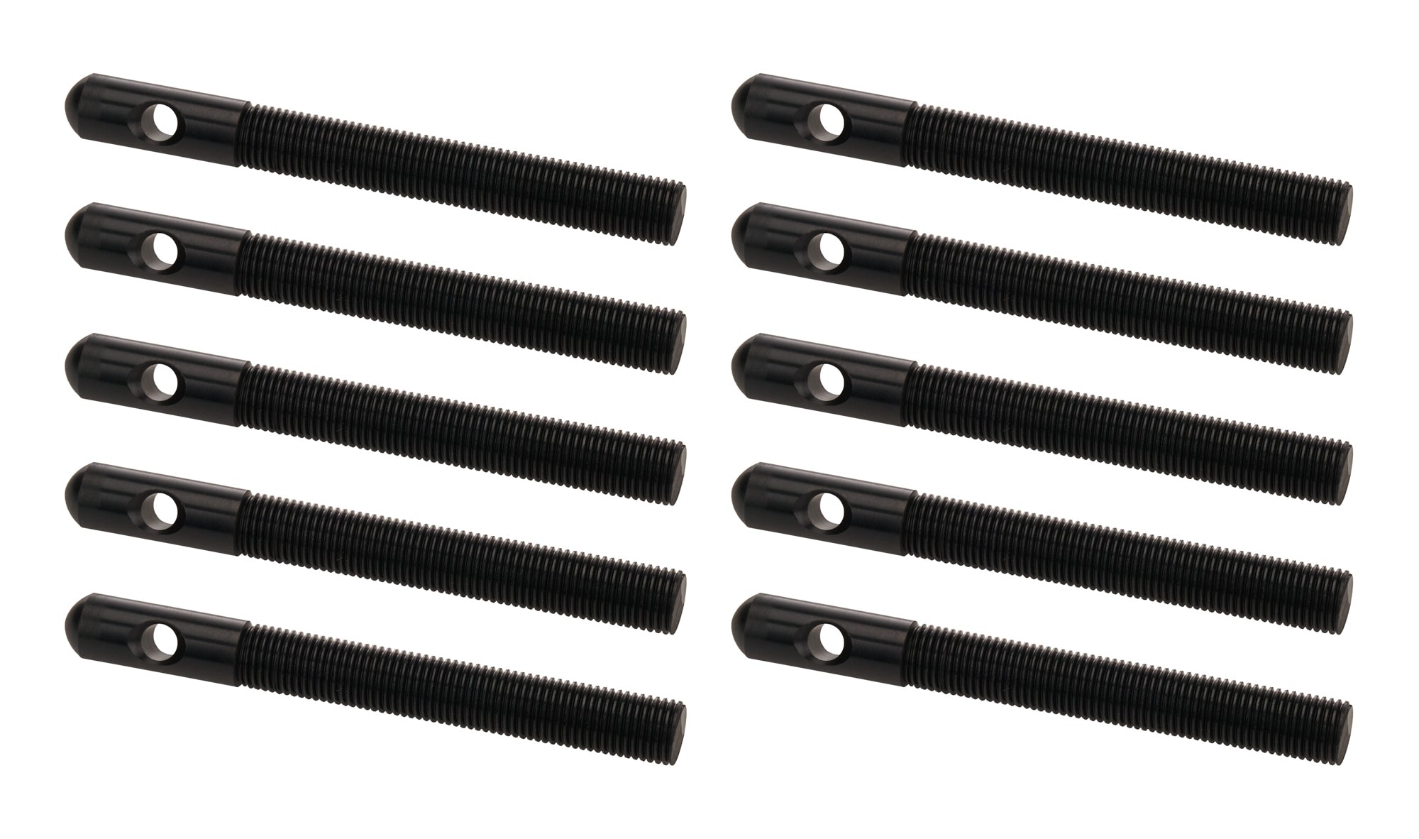 Aluminum Hood Pins 3/8in Black 10pk