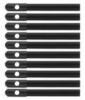 Aluminum Hood Pins 3/8in Black 10pk