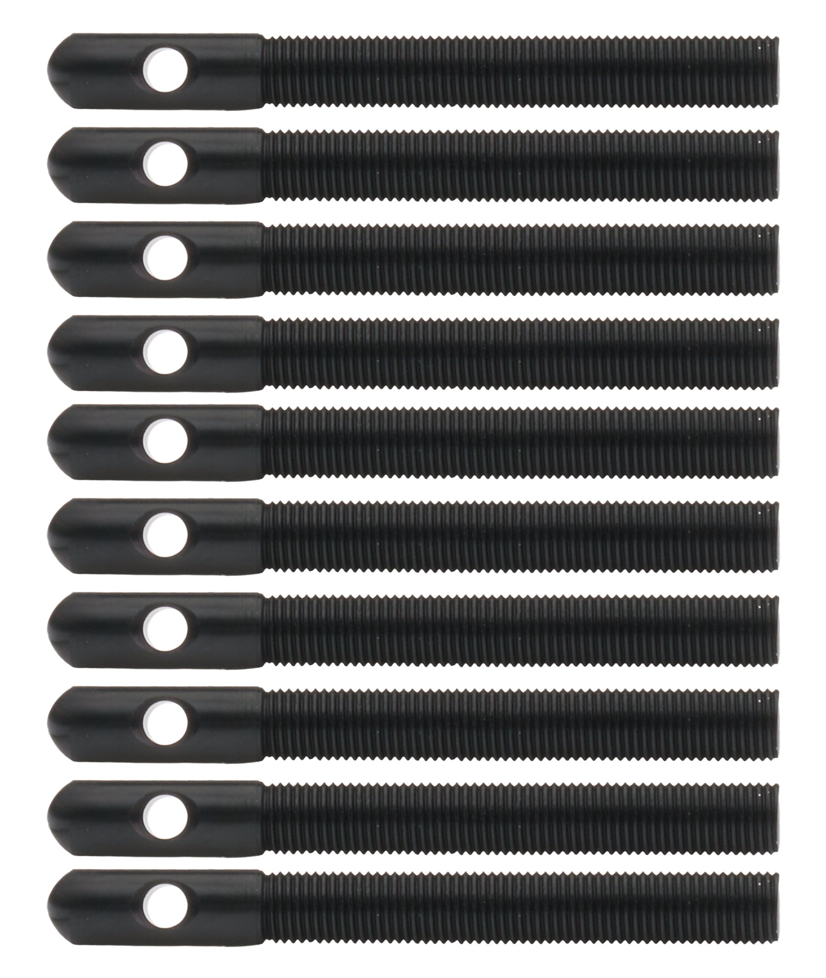 Aluminum Hood Pins 3/8in Black 10pk