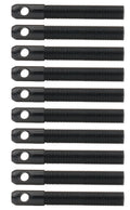 L/W Aluminum Hood Pins 3/8in Black 10pk