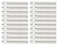 Alum Hood Pins 1/2in 1/4in Holes Silver 20pk