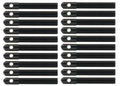 Alum Hood Pins 1/2in 1/4in Holes Black 20pk