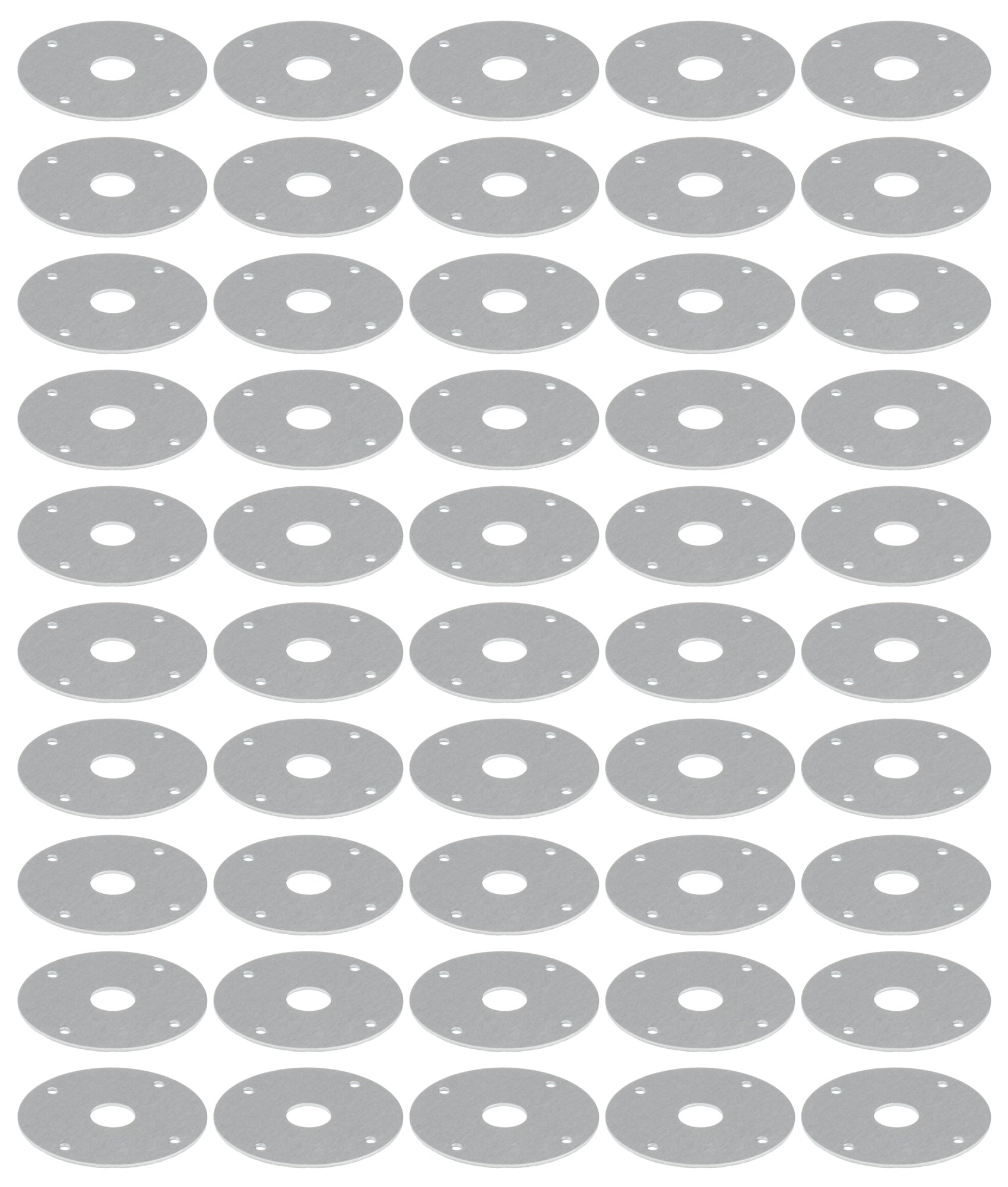 Scuff Plate Alum 1/2in Hole 50pk
