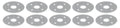 Scuff Plates Aluminum 3/8in Hole 10pk