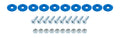 Countersunk Bolt Kit Blue 10pk