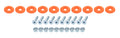 Countersunk Bolt Kit Fluorescent Orange 10pk