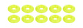 Countersunk Washer Fluorescent Yellow 10pk