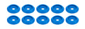 Body Bolt Washer Plastic Blue 10pk