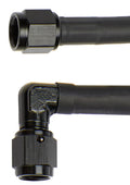 Coated Braided Line 18in #4 Hose -4 90 Deg/-4 Str