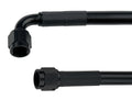 Coated Braided Line 15in #6 Hose -6 Str/-6 90 Deg