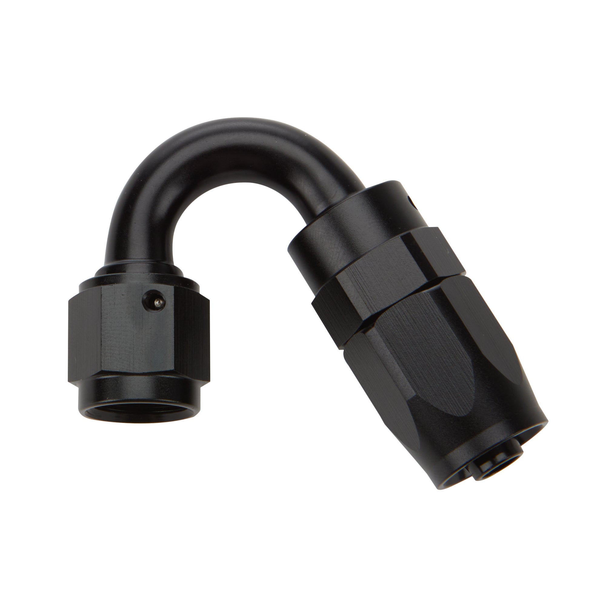Reusable Hose End Black 150 Deg Elbow -16