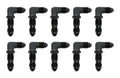 90 Degree Bulkhead -3 Black 10pk