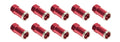 QC Cover Nuts Long Red 10pk