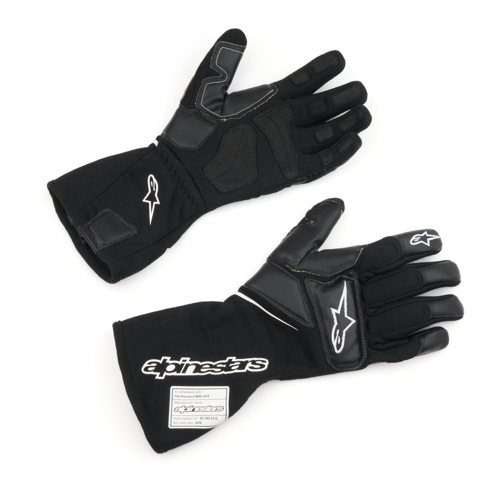 Glove Tech-M V2 Black Medium FIA