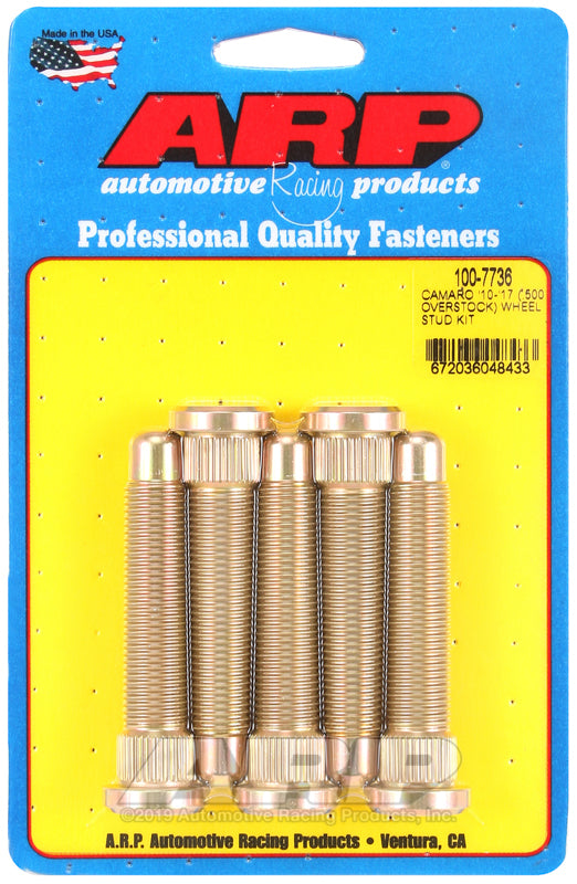 14mm Wheel Stud Kit Camaro 10-17 .500 Longer