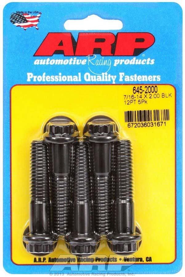 7/16-14 x 2.000 12pt Bolt Kit 5pk
