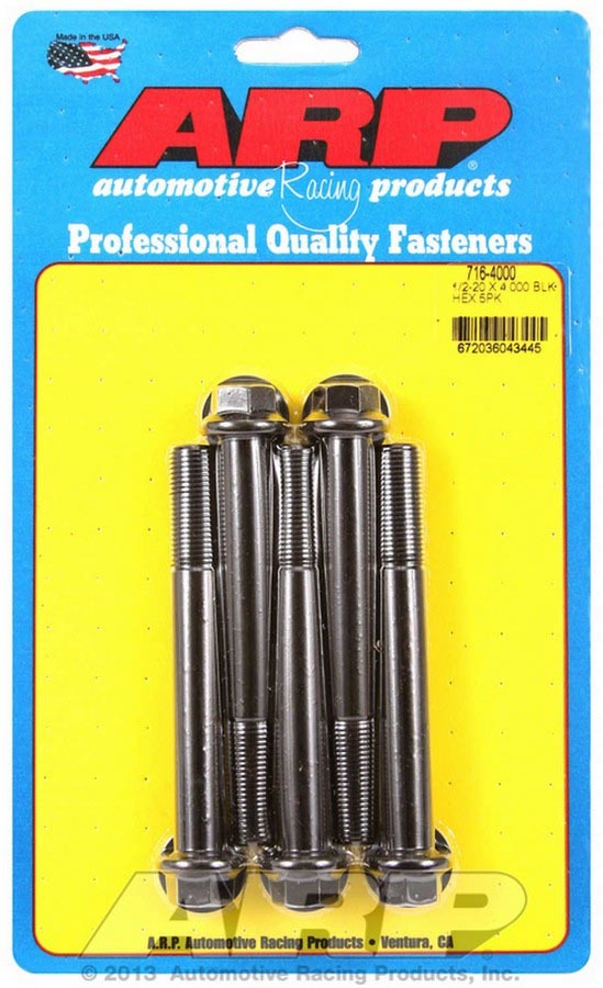 1/2-20 x 4.000 6pt Bolt Kit 5PK