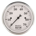 Old Tyme White 3 1/8in Tach 7000 RPM Elec.