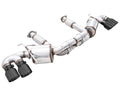 C8 Corvette Exhaust Quad Black Tips