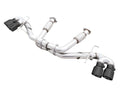 C8 Corvette Exhaust Quad Black Tips
