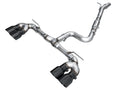 VW MK8 Golf R Exhaust Quad Black Tips