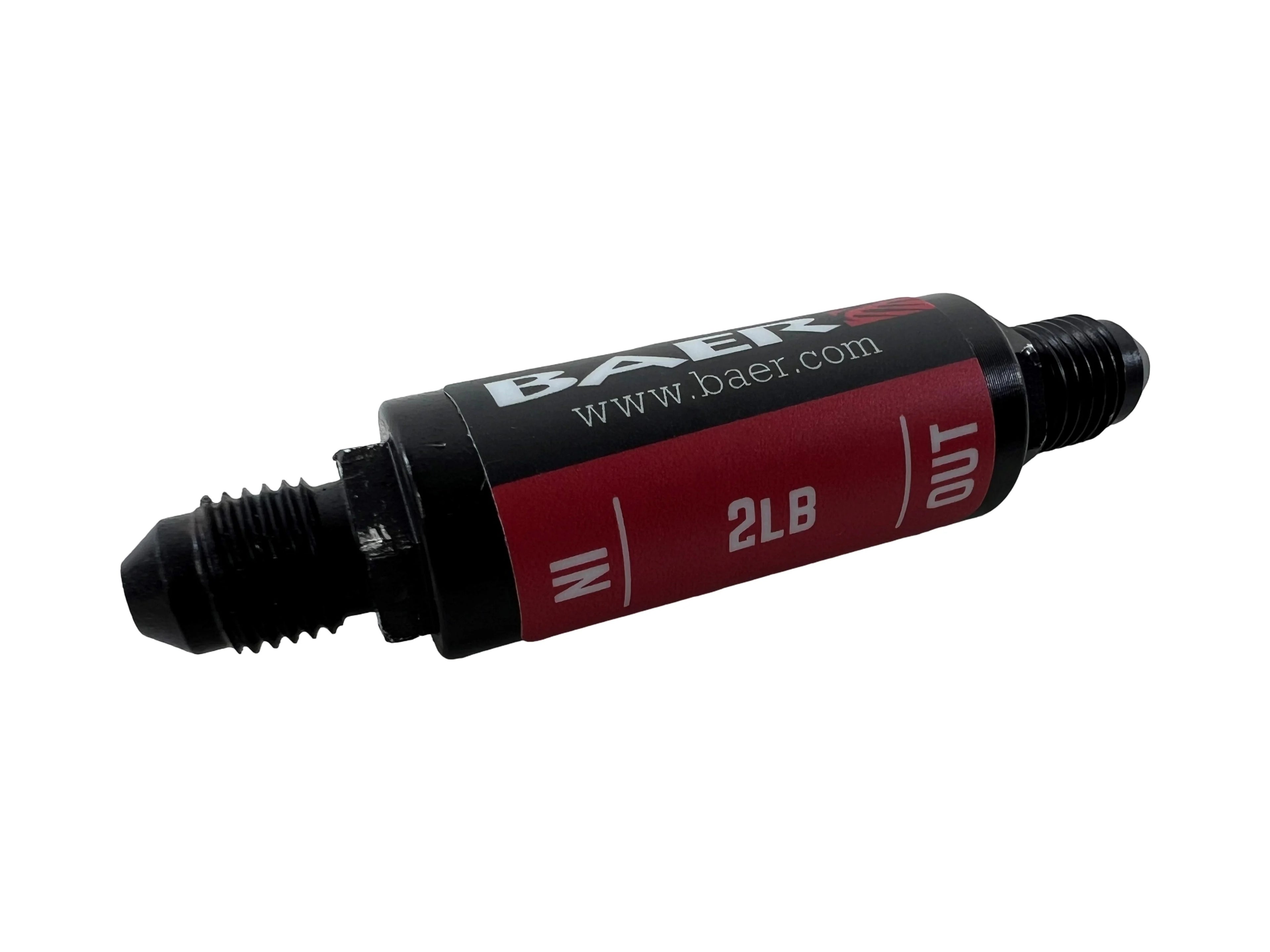 Residual Pressure Valve 2lb 3AN Male In/Out