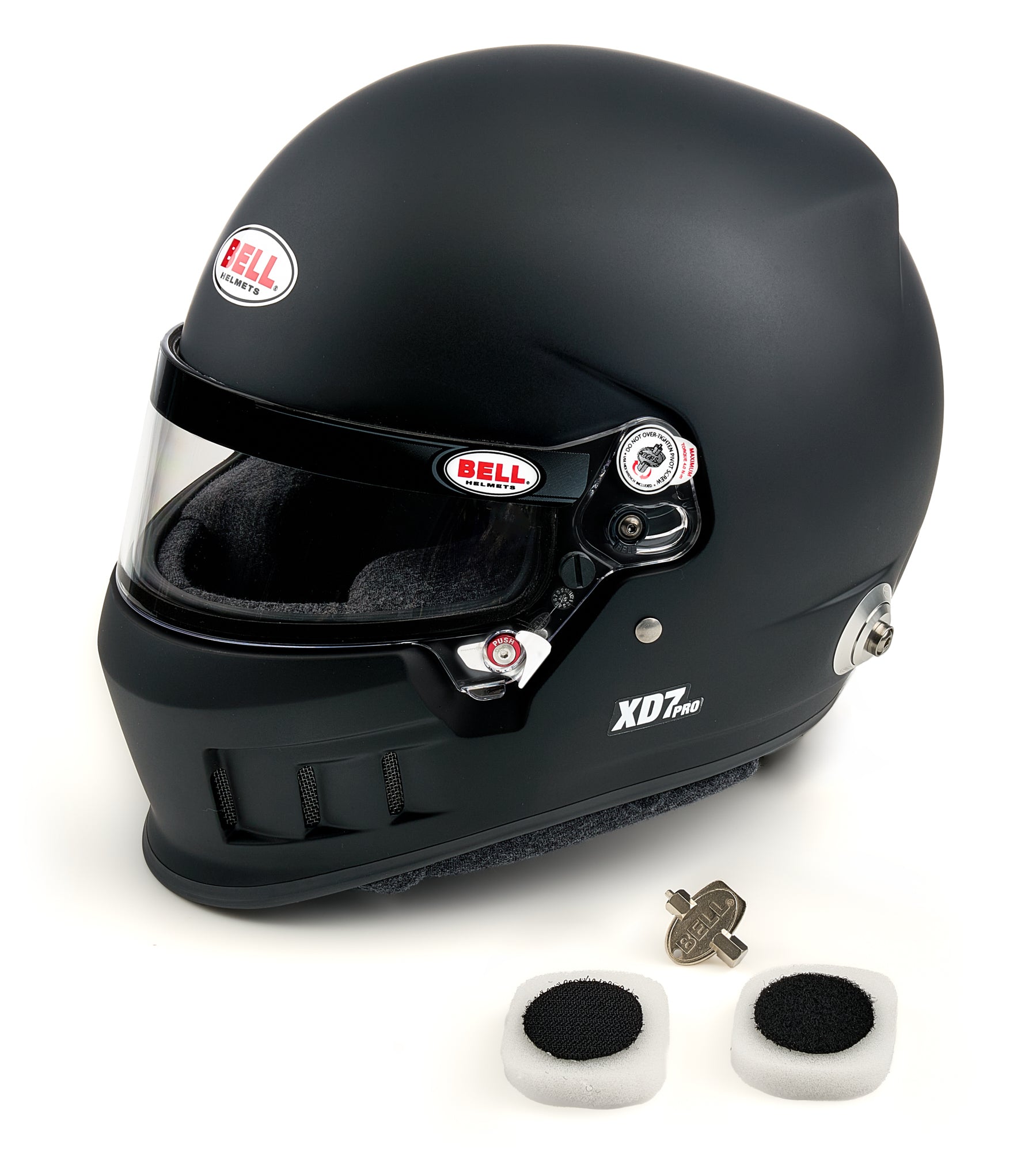 HELMET XD7 7-1/4 FLAT BLACK SA2025 FIA8859
