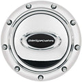 Horn Button Riveted Polished w/Black Logo