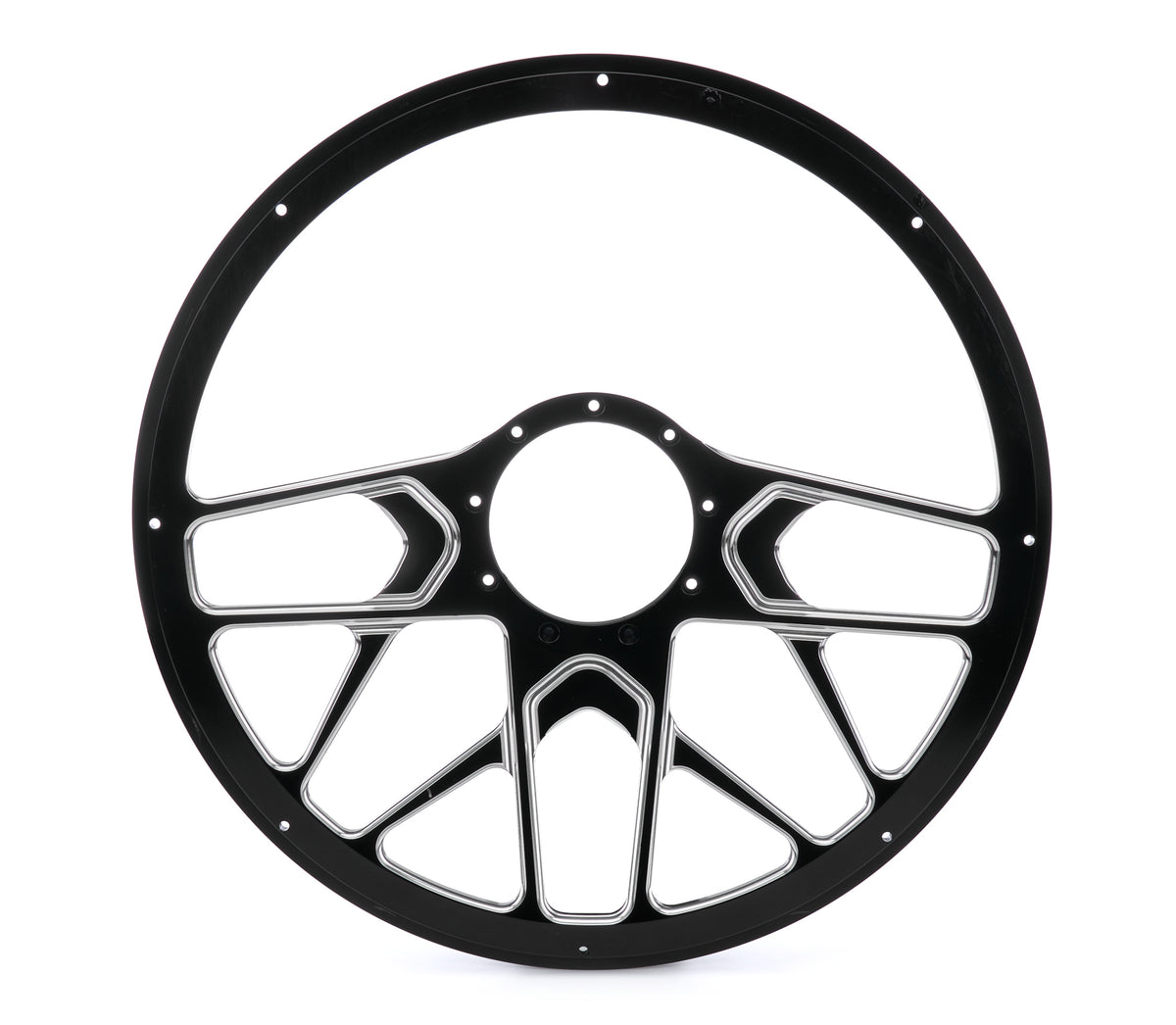 Steering Wheel 1/2 Wrap 15.5in Redline Polished