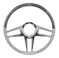 Steering Wheel 1/2 Wrap 15.5in Tec 5 Black