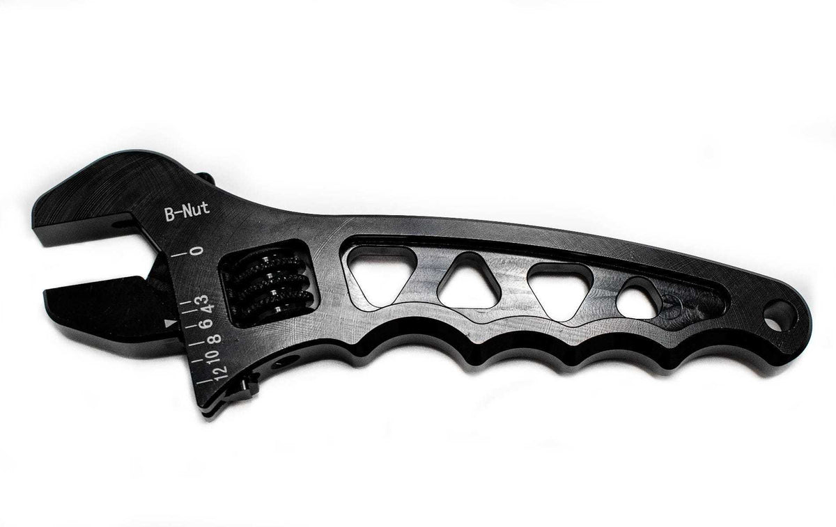 3-12AN Adjustable Wrench Black Aluminum