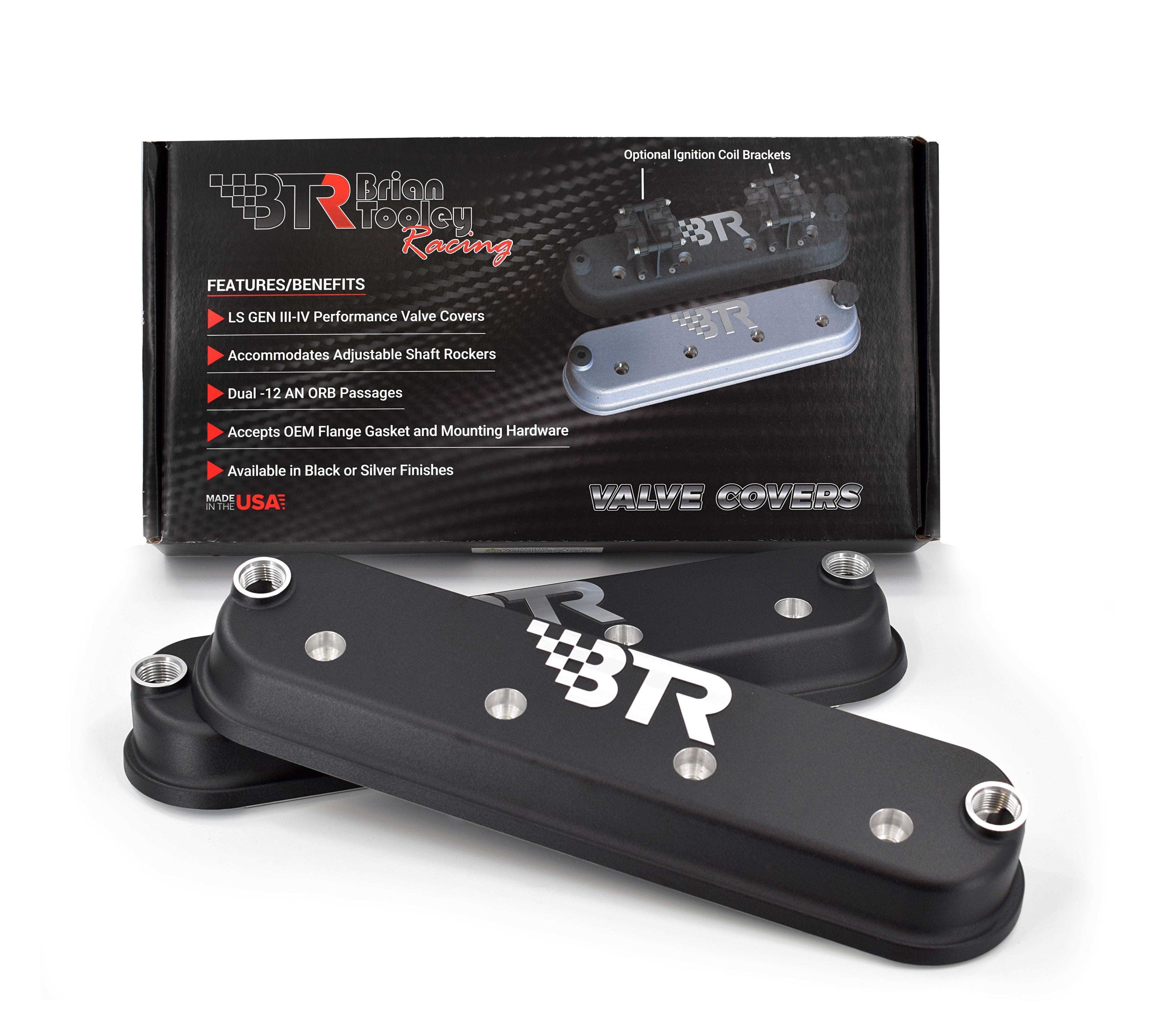 Valve Cover Assembly Black w/o Coil Mounts