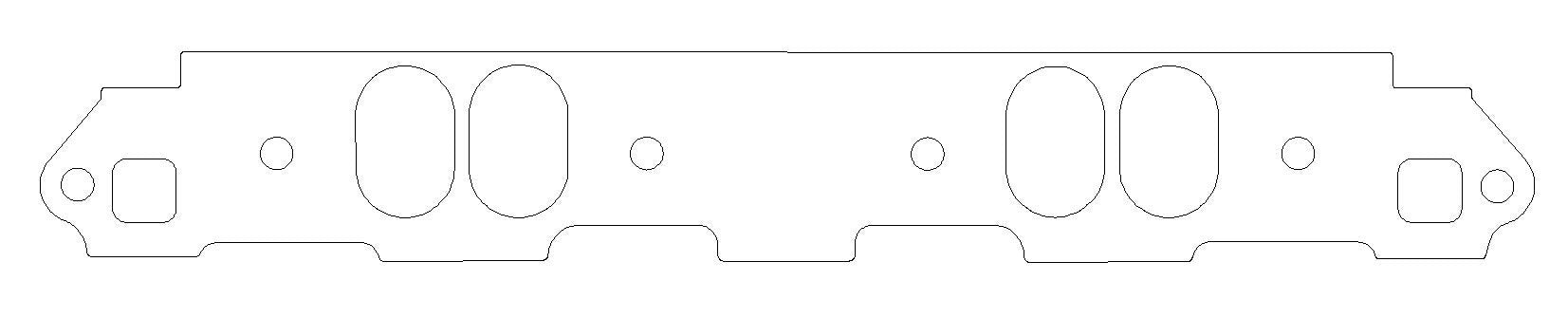SBM Intake Gasket Set w/W2 Heads .060 Thick