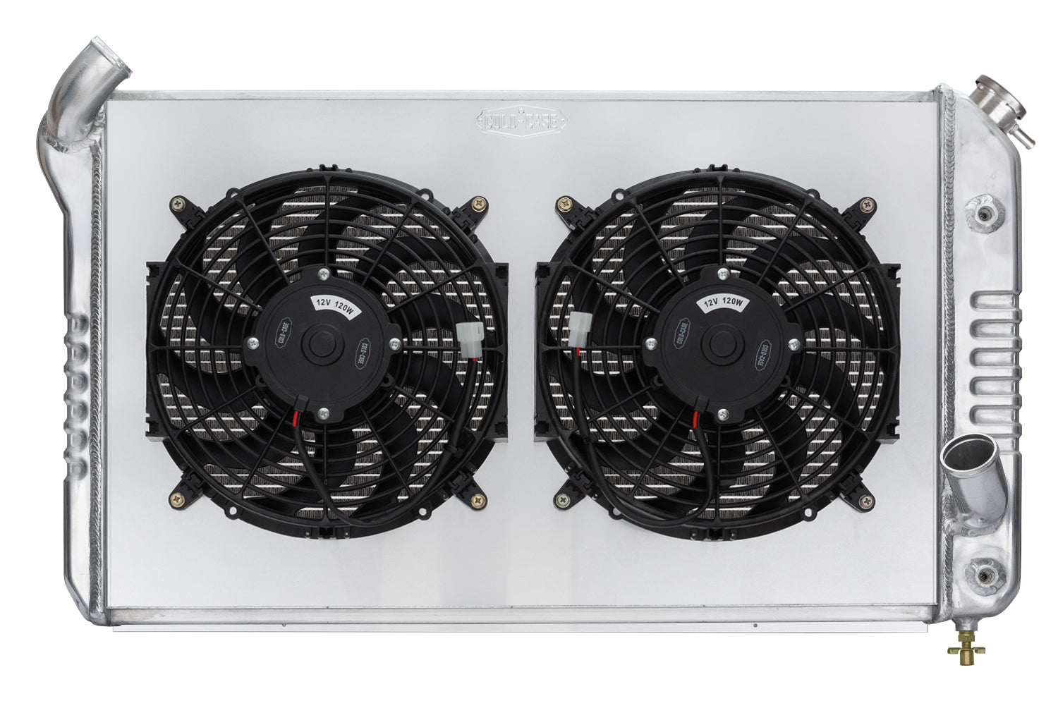 69-72 Corvette Radiator w/ Dual 12in Fan Kit