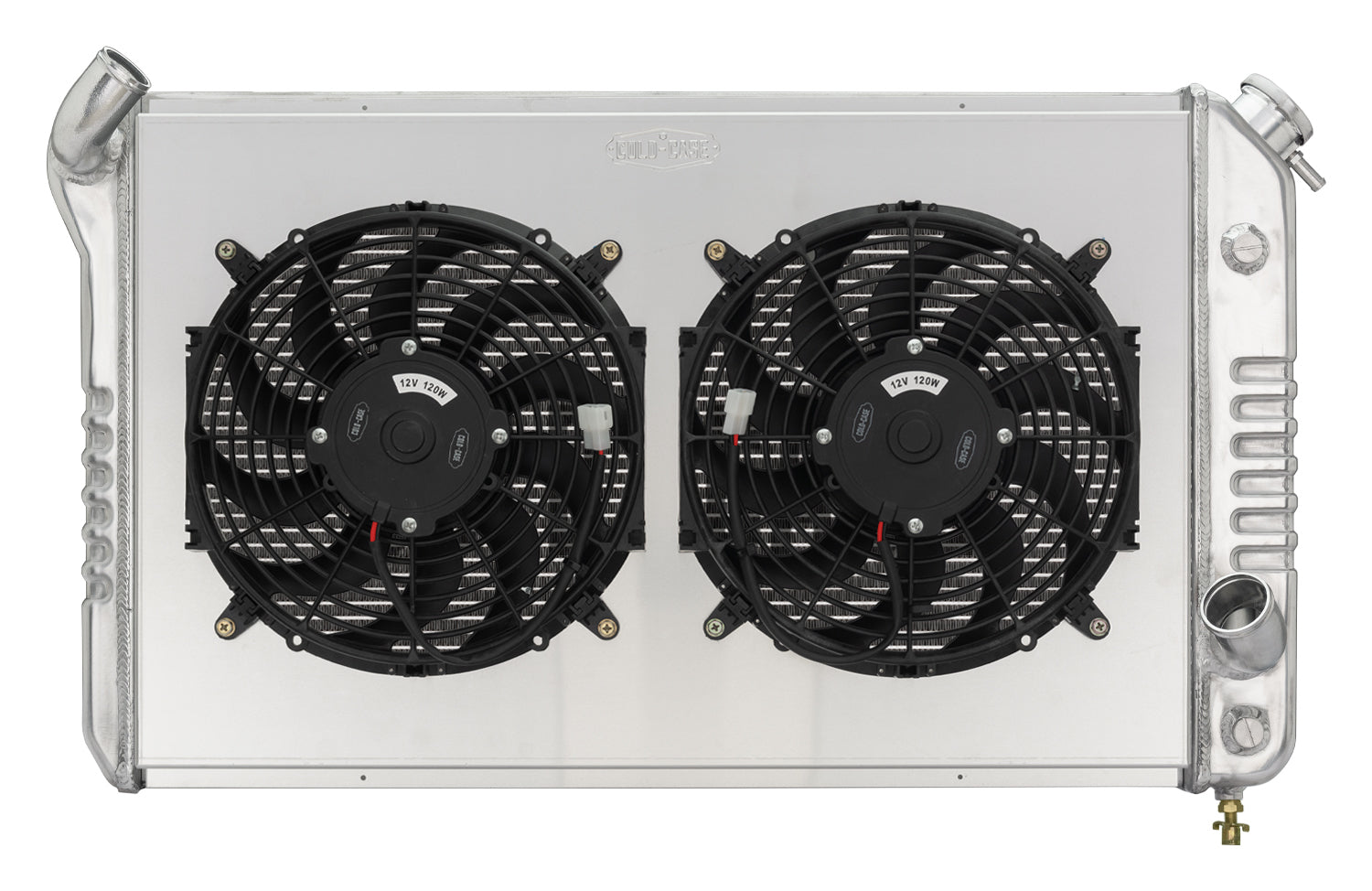73-76 Corvette Radiator w/ Dual 12in Fan Kit