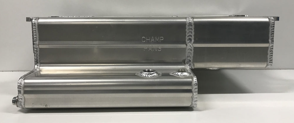 SBC Alm Pro Oil Pan Wet Sump w/RH Kickout