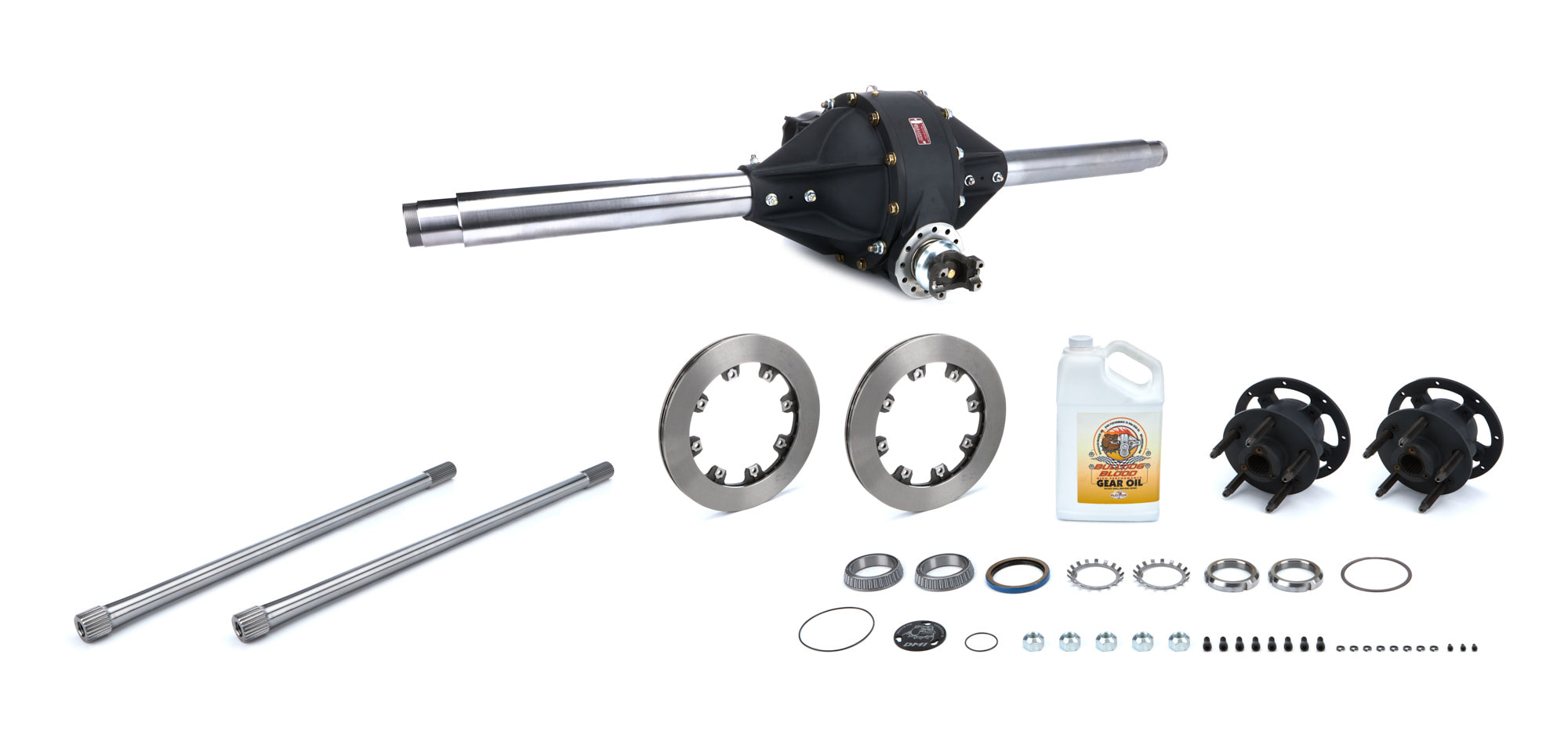 4.86 Mod Rear w/GN Tubes Billet Hubs & Rotors