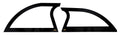 Aluminum Sails Black Pair Open Style