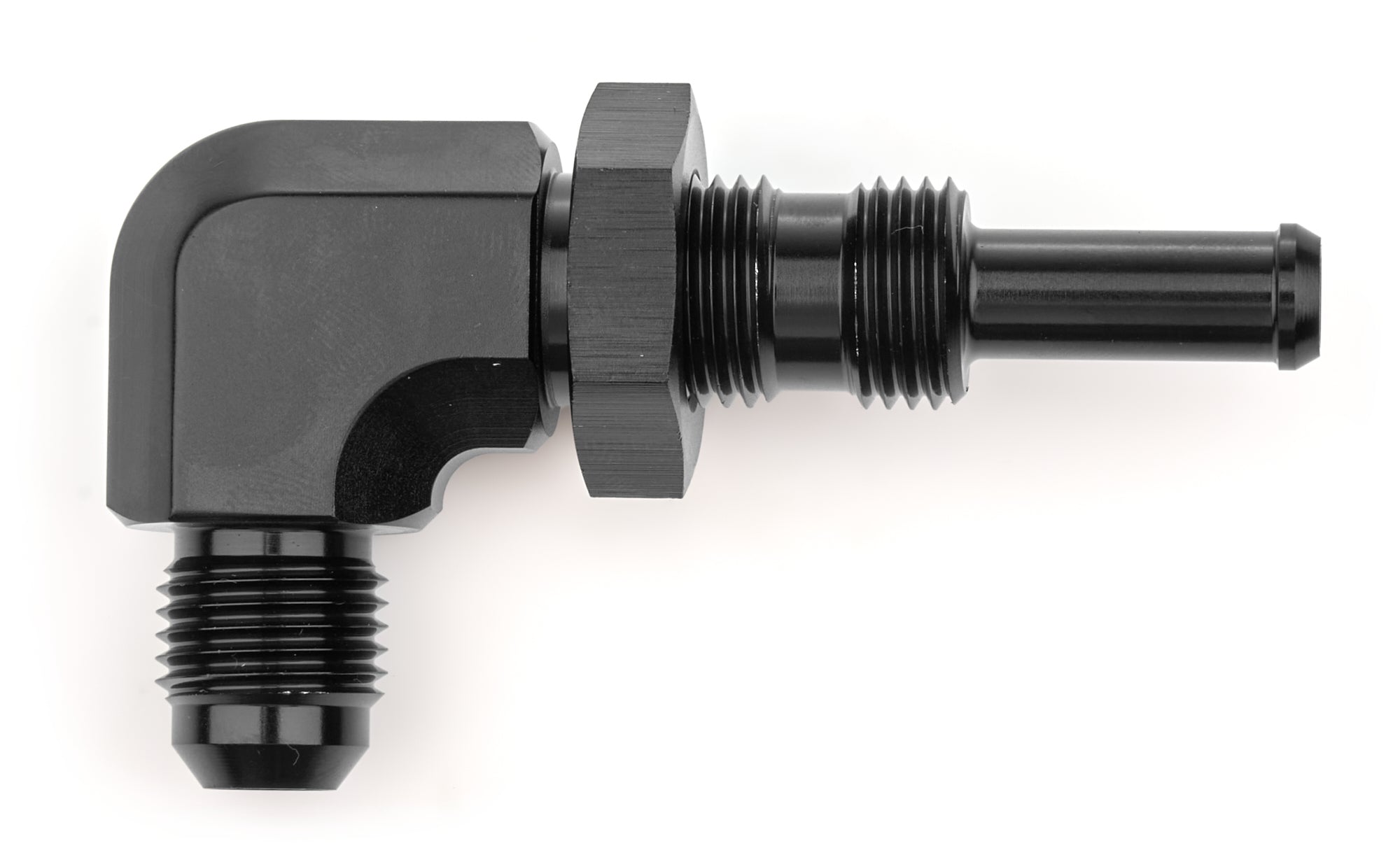 90Deg 6AN 5/16 Bulkhead Black