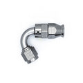 120Deg. 6AN Swivel PTFE Hose End Silver