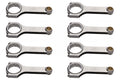 SBC 4340 Forged H-Beam Rods 6.200 w/ARP 2000