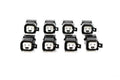 EV1 TO EV6 Adapter Set