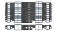 SBC Intake Gaskets 10pk Stock Port 1.23 x 1.99