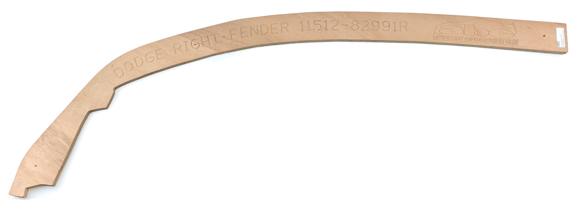 2019 LM Fender Template Right Dodge Wood