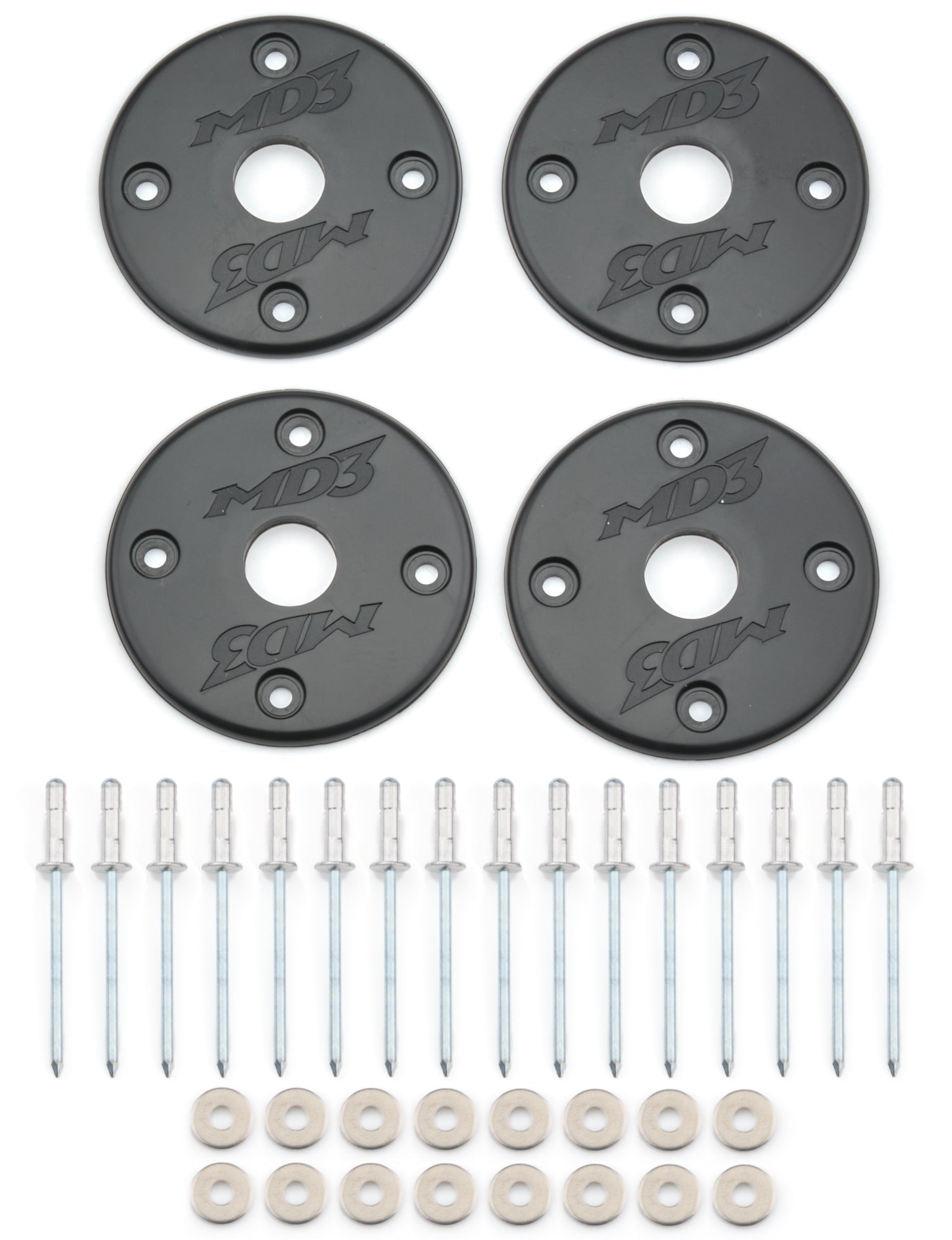 Scuff Plate Plastic Black 4-Pack MD3