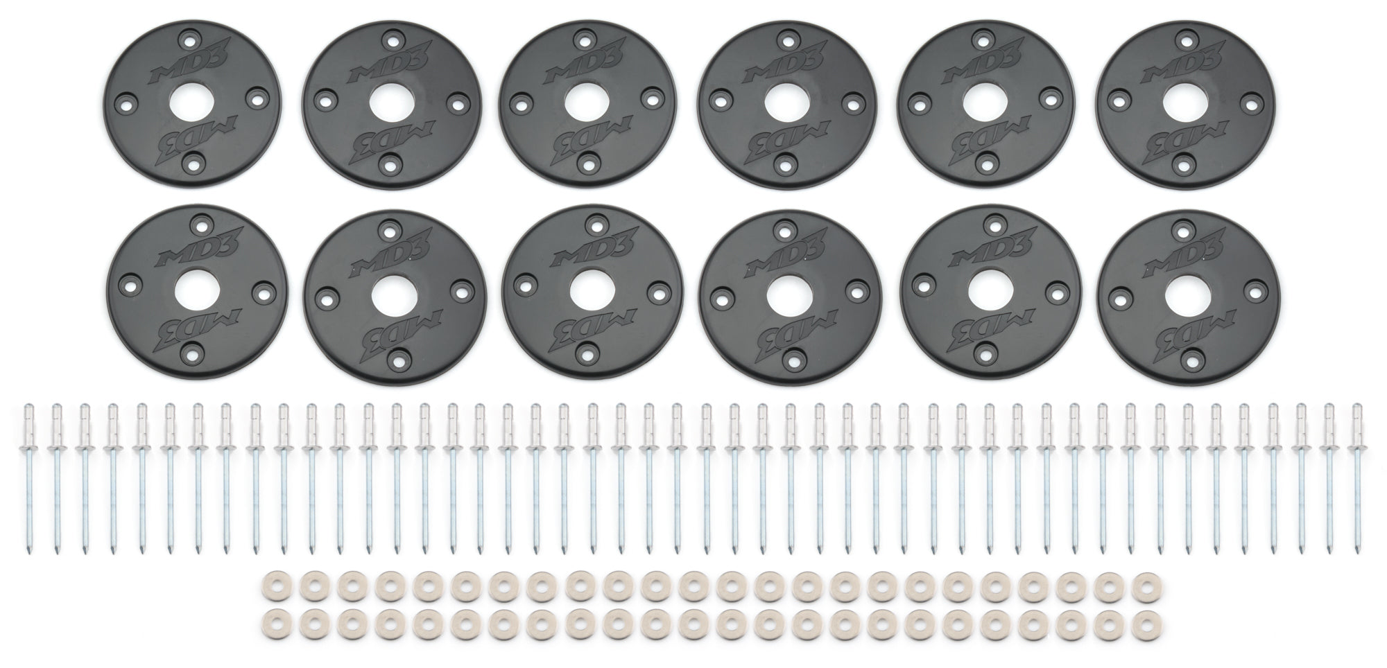 Scuff Plate Plastic Black 12-Pack MD3